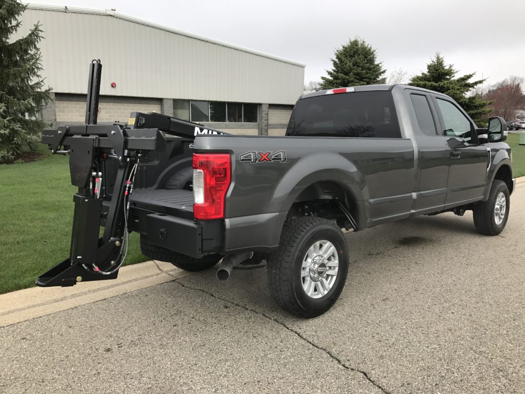 Truck with towing attachment